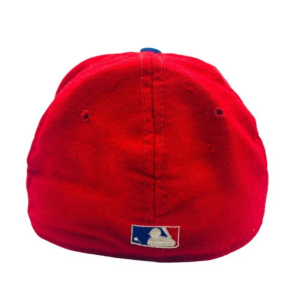 Vintage Texas Rangers New Era 5950 Fitted Hat Pro Model 100% Wool Size 6 7/8 USA - Picture 4 of 6